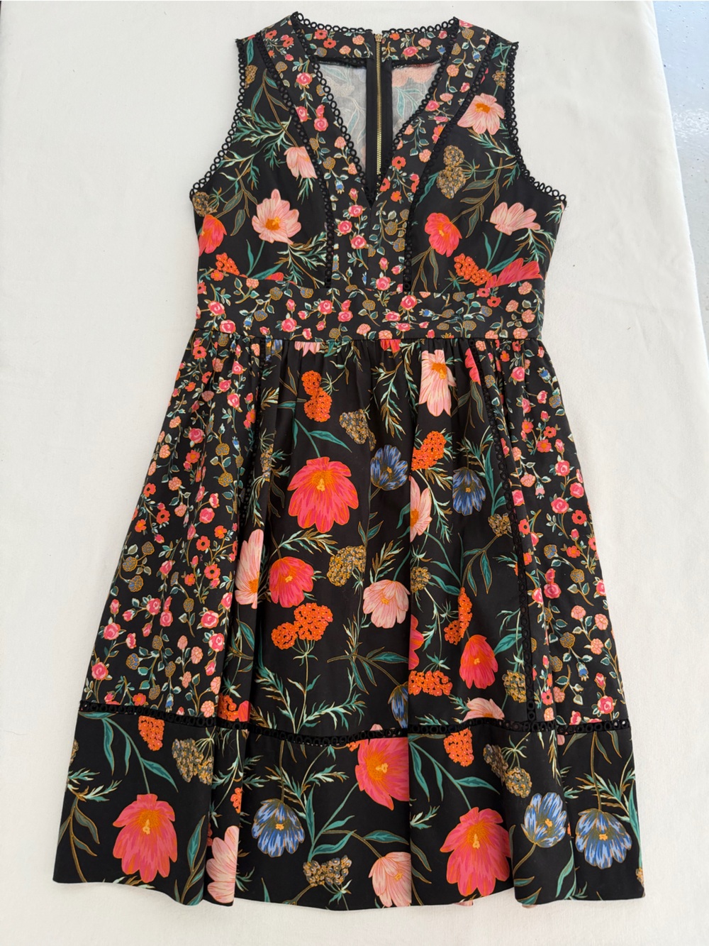Kate Spade New York Mixed Blossom Fit & Flare Dress - Picture 2 of 8
